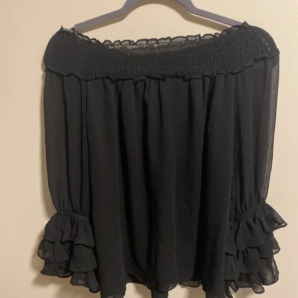 #12. Express Smocked Off-The-Shoulder Top - Picture 2 of 6